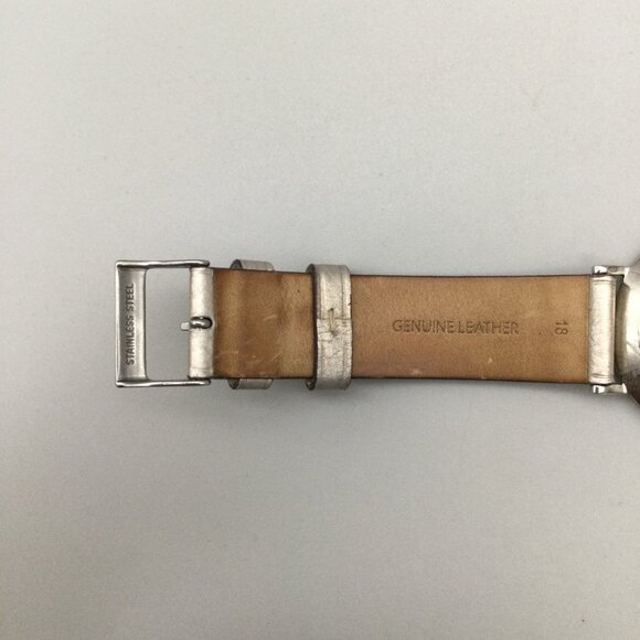 Coach Perry Watch Women 36mm Silver Tone Champagne Leather Band New Battery main image 5